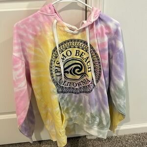 Pismo Beach California Hoodie, Tie Dye
